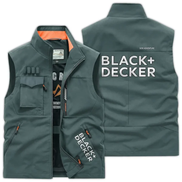 Black and Decker Carpenter Exclusive Logo Outdoor Vest BLC110A22OSV - BeanGreen