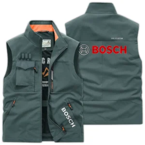 Bosch Carpenter Exclusive Logo Outdoor Vest BLC110A33OSV - BeanGreen