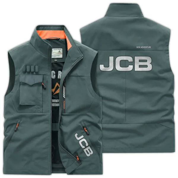 JCB Farmer Exclusive Logo Outdoor Vest BLF8424A8OSV - BeanGreen