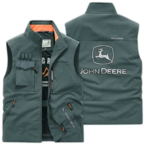 John Deere Farmer Exclusive Logo Outdoor Vest BLF8424A23OSV - BeanGreen