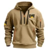 Special Release Caterpillar Construction  Hoodie Half Zipper QTCO191124A2CAT - Gray