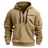 Special Release Terex Construction  Hoodie Half Zipper QTCO191124A2TE - Gray