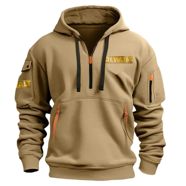 Special Release DeWalt Gardening Hoodie Half Zipper QTGR101124A05DW - Khaki