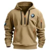 BMW Motorrad Exclusive Logo Hoodie Half Zipper Motorcycles Fans Loves QTMT191224A1BMW - Gray