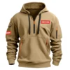 Derbi Motorcycles Exclusive Logo Hoodie Half Zipper Motorcycles Fans Loves QTMT191224A1DER - Gray