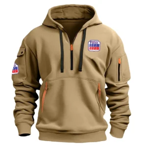 Fantic Motorcycles Exclusive Logo Hoodie Half Zipper Motorcycles Fans Loves QTMT191224A1FAN - Khaki