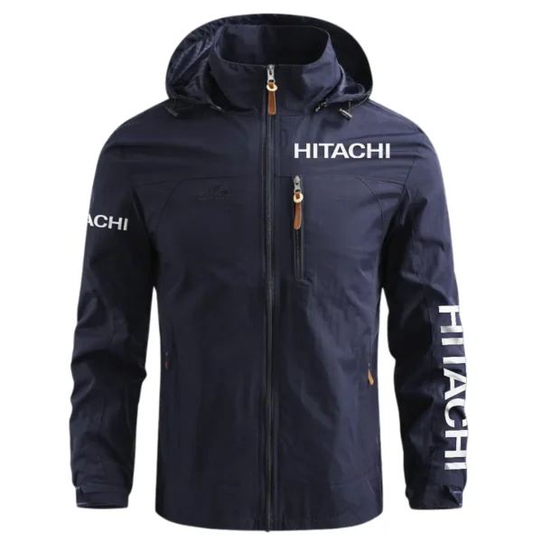 Special Release Hitachi Construction  Waterproof Outdoor Jacket QTCO191124A1HIT - Blue