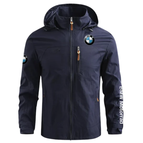 BMW Motorrad Exclusive Logo Waterproof Outdoor Jacket Motorcycles QTMT191224A2BMW - Blue