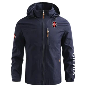 Gilera Motorcycles Exclusive Logo Waterproof Outdoor Jacket Motorcycles QTMT191224A2GIL - Blue