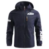 KTM Exclusive Logo Waterproof Outdoor Jacket Motorcycles QTMT191224A2KTM - Gray