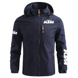 KTM Exclusive Logo Waterproof Outdoor Jacket Motorcycles QTMT191224A2KTM - Blue