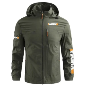 Worx Carpenter Exclusive Logo Waterproof Outdoor Jacket BLC110A21WOJ - ArmyGreen