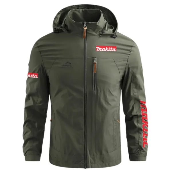 Makita Carpenter Exclusive Logo Waterproof Outdoor Jacket BLC110A34WOJ - ArmyGreen