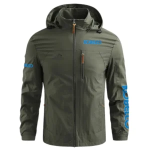 Kobelco Construction			 Exclusive Logo Waterproof Outdoor Jacket BLCW309A9WOJ - ArmyGreen