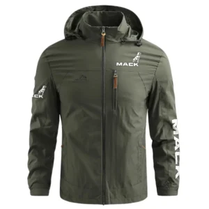 Mack Trucks Construction			 Exclusive Logo Waterproof Outdoor Jacket BLCW309A12WOJ - ArmyGreen