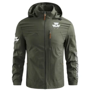 Massey Ferguson Farmer Exclusive Logo Waterproof Outdoor Jacket BLF8424A19WOJ - ArmyGreen