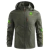 John Deere Farmer Exclusive Logo Waterproof Outdoor Jacket BLF8424A24WOJ - Black