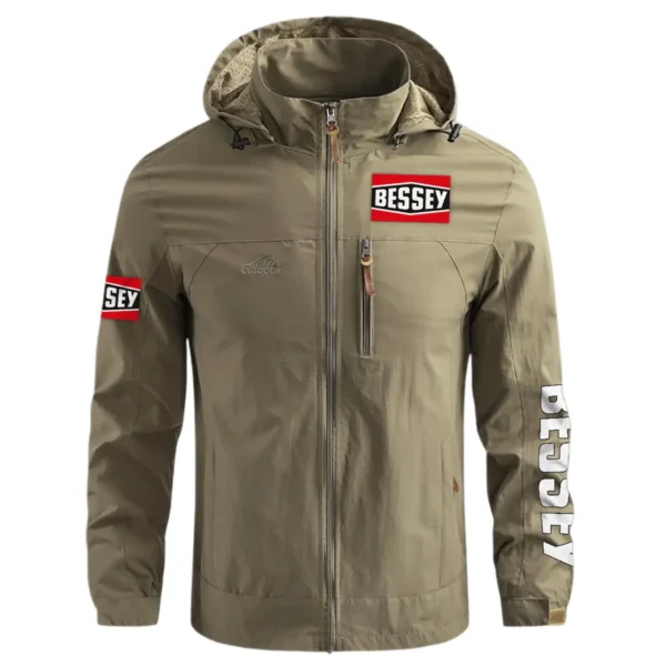 Bessey Tools Carpenter Exclusive Logo Waterproof Outdoor Jacket BLC110A1WOJ - Khaki