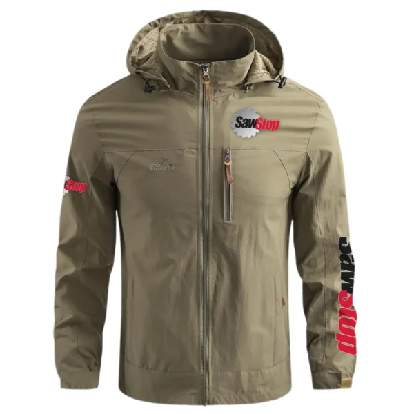 SawStop Carpenter Exclusive Logo Waterproof Outdoor Jacket BLC110A5WOJ - Khaki