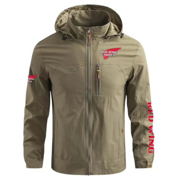 Red Wing Shoes Carpenter Exclusive Logo Waterproof Outdoor Jacket BLC110A14WOJ - Khaki