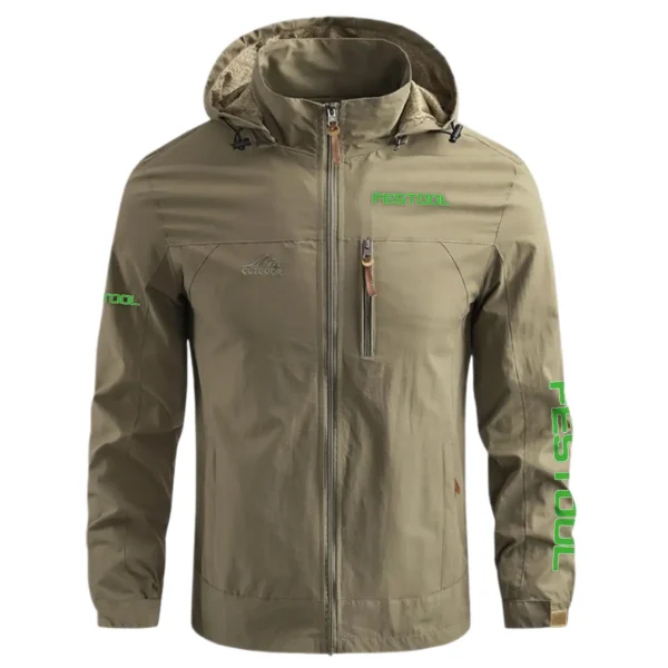 Festool Carpenter Exclusive Logo Waterproof Outdoor Jacket BLC110A28WOJ - Khaki