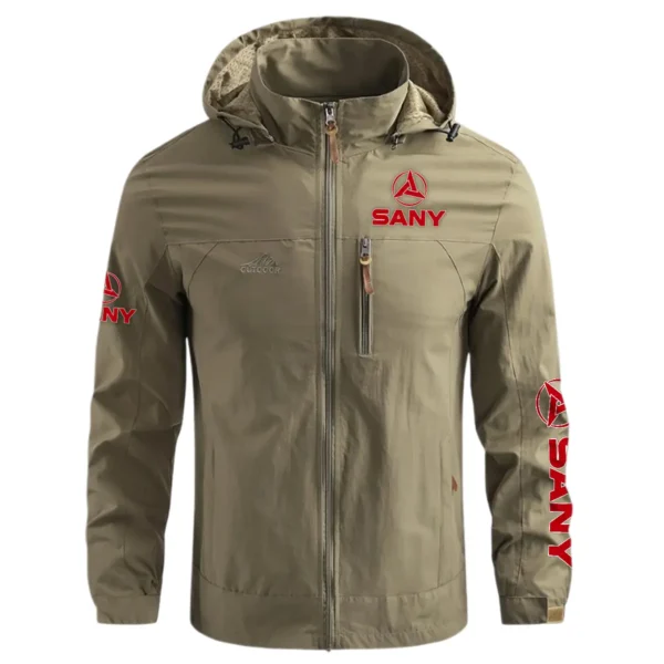 SANY Construction			 Exclusive Logo Waterproof Outdoor Jacket BLCW309A20WOJ - Khaki