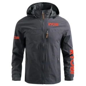 Ryobi Carpenter Exclusive Logo Waterproof Outdoor Jacket BLC110A10WOJ - Gray