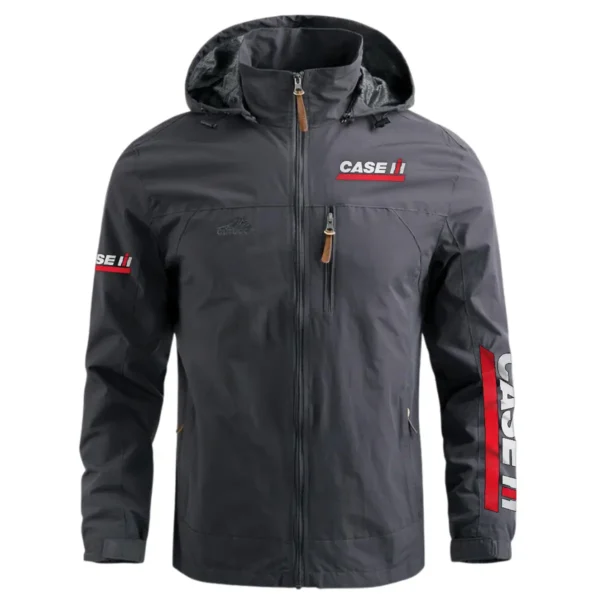 Case IH Farmer Exclusive Logo Waterproof Outdoor Jacket BLF8424A20WOJ - Gray