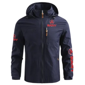 SANY Construction			 Exclusive Logo Waterproof Outdoor Jacket BLCW309A20WOJ - Blue