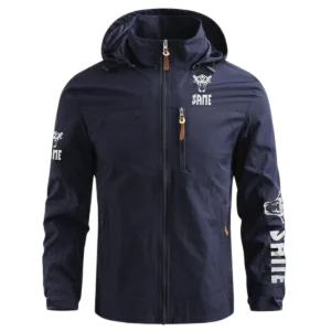 Same Farmer Exclusive Logo Waterproof Outdoor Jacket BLF8424A7WOJ - Blue