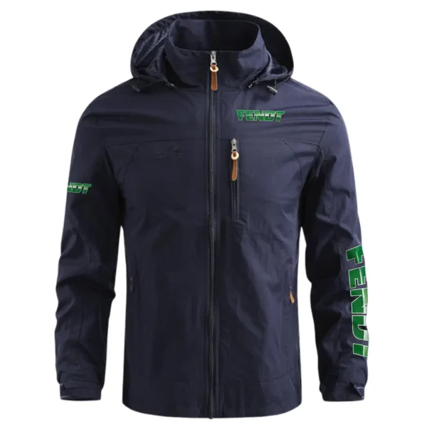 Fendt Farmer Exclusive Logo Waterproof Outdoor Jacket BLF8424A13WOJ - Blue