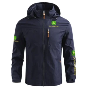 John Deere Farmer Exclusive Logo Waterproof Outdoor Jacket BLF8424A24WOJ - Blue