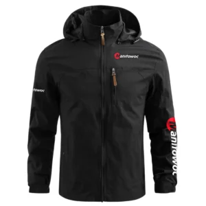 Manitowoc Construction			 Exclusive Logo Waterproof Outdoor Jacket BLCW309A2WOJ - Black