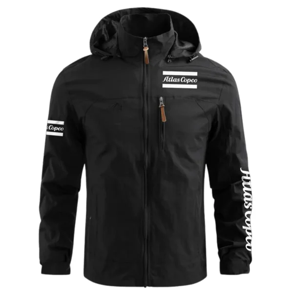 Atlas Copco Construction			 Exclusive Logo Waterproof Outdoor Jacket BLCW309A6WOJ - Black