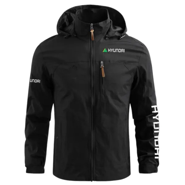 Hyundai Construction			 Exclusive Logo Waterproof Outdoor Jacket BLCW309A8WOJ - Black