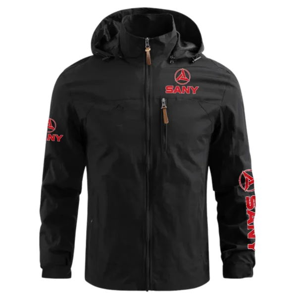 SANY Construction			 Exclusive Logo Waterproof Outdoor Jacket BLCW309A20WOJ - Black