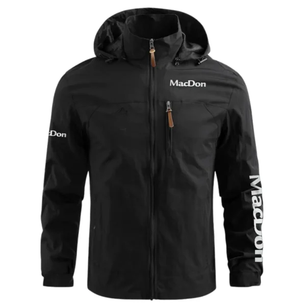 Vermeer Farmer Exclusive Logo Waterproof Outdoor Jacket BLF8424A1WOJ - Black