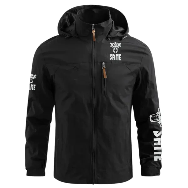 Same Farmer Exclusive Logo Waterproof Outdoor Jacket BLF8424A7WOJ - Black