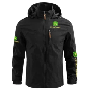 John Deere Farmer Exclusive Logo Waterproof Outdoor Jacket BLF8424A24WOJ - Black