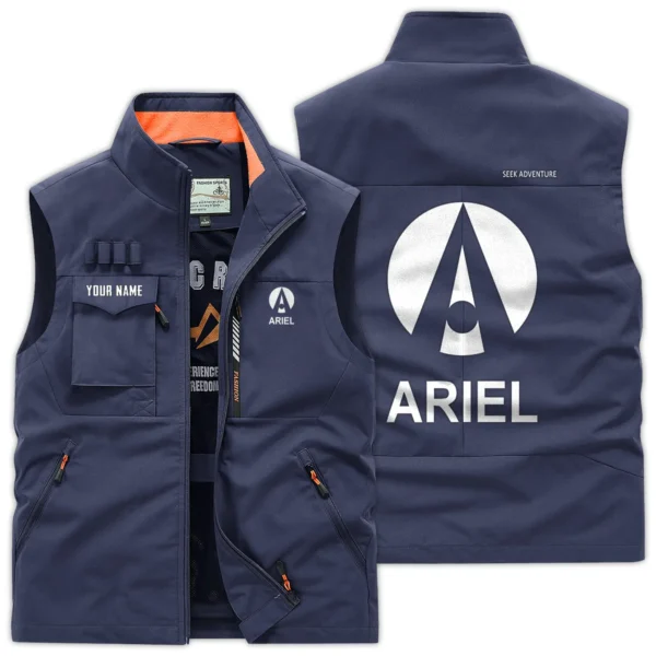 Ariel Motorcycles Exclusive Logo Outdoor Vest Motorcycles QTMTS261224A01ARI - DarkBlue