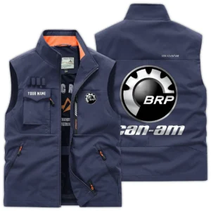 BRP Can-am Exclusive Logo Outdoor Vest Motorcycles QTMTS261224A01CAN - DarkBlue