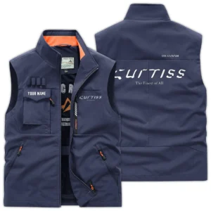 Curtiss Motorcycles Exclusive Logo Outdoor Vest Motorcycles QTMTS261224A01CUR - DarkBlue