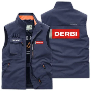 Derbi Motorcycles Exclusive Logo Outdoor Vest Motorcycles QTMTS261224A01DER - DarkBlue