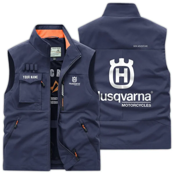 Husqvarna Motorcycles Exclusive Logo Outdoor Vest Motorcycles QTMTS261224A01HUS - DarkBlue