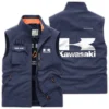 Kawasaki Exclusive Logo Outdoor Vest Motorcycles QTMTS261224A01KAW - Black