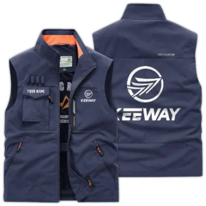 Keeway Motorcycles Exclusive Logo Outdoor Vest Motorcycles QTMTS261224A01KEE - DarkBlue