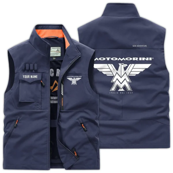 Moto Morini Exclusive Logo Outdoor Vest Motorcycles QTMTS261224A01MMO - DarkBlue