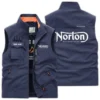 Norton Motorcycles Exclusive Logo Outdoor Vest Motorcycles QTMTS261224A01NOR - Black