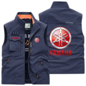 Yamaha Exclusive Logo Outdoor Vest Motorcycles QTMTS261224A01YAM - DarkBlue