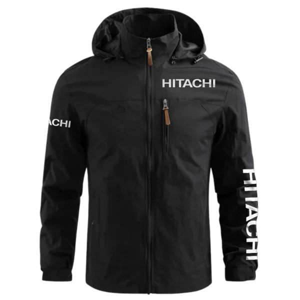 Special Release Hitachi Construction  Waterproof Outdoor Jacket QTCO191124A1HIT - Black